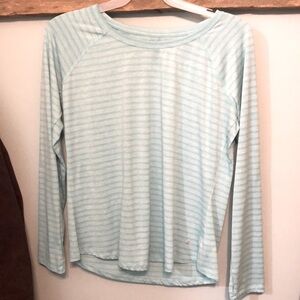 Xersion Workout Top Large Teal Blue